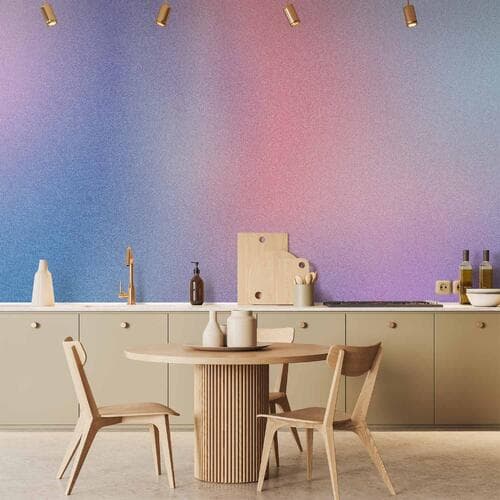 Fototapeta Tęczowy gradient - delikatny wielokolorowy gradient przypominający mgłę 100×70 cm, materiał wodoodporny