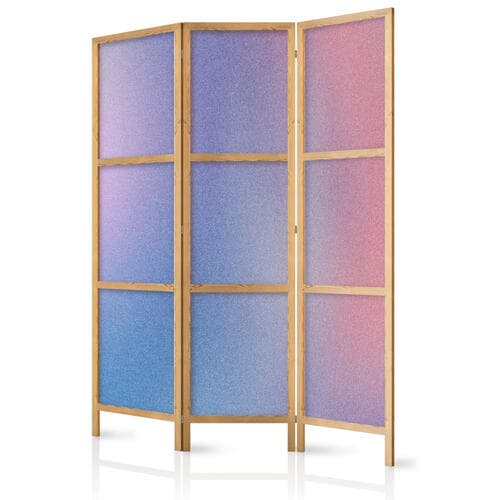 Japanischer Paravent Tęczowy gradient - delikatny wielokolorowy gradient przypominający mgłę 135×172 cm, japanisch