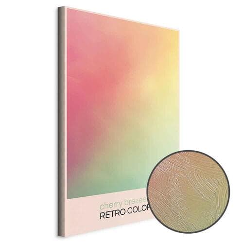 Canvas print Cherry Brezee - Pastelowy gradient w delikatnych retro kolorach 40×60 cm, standard canvas
