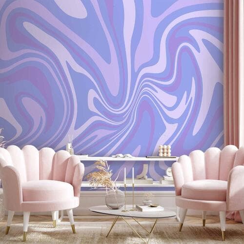 Wall mural Fioletowa kompozycja - Abstrakcyjne tło w kolorystyce fioletowo-purpurowo-lawendowej 100×70 cm, standard non-woven