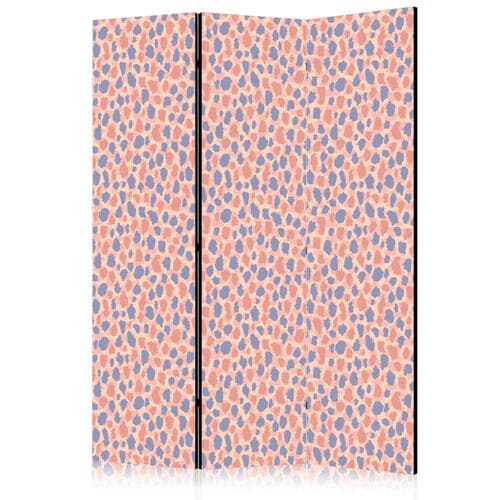 Parawan Deseń żyrafy - kolorowy wzór zwierzęcy w niebiesko-różowe plamki 135×172 cm, akustyczny
