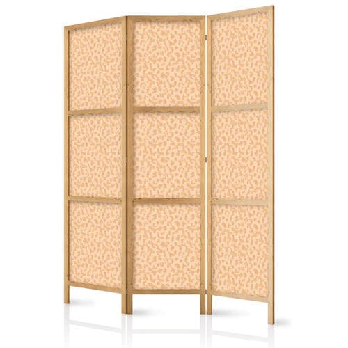 Japanischer Paravent Drobne kropeczki - optymistyczny wzór w kolorach brzoskwiniowych 135×172 cm, japanisch