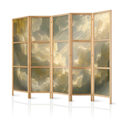 Parawan japoński Zachwycająca gra kolorów na tle chmur 225×172 cm, japoński