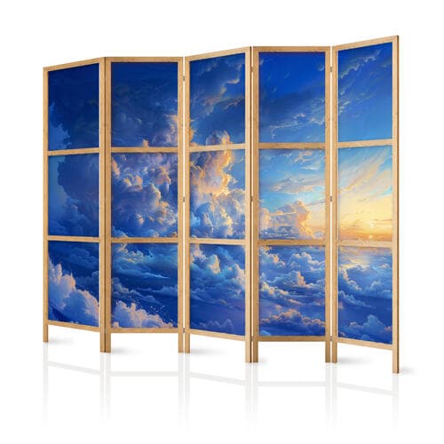 Parawan japoński Gdy niebo staje się płótnem: artystyczne dzieło natury w chmurach 225×172 cm, japoński