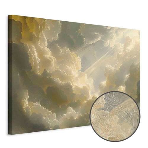Leinwandbild Zachwycająca gra kolorów na tle chmur 90×60 cm, Standardleinwand