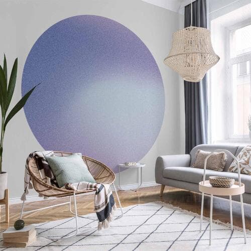 Fototapeta okrągła Wrzosowa mgła - delikatny gradient składający się z wielu odcieni fioletu 140×140 cm, materiał samoprzylepny