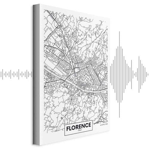 Картина на полотні Mapa Florencji 60×90 см, стандартне полотно