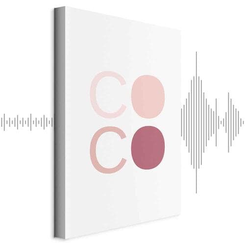 Картина на холсте Różowe Coco 60×90 см, стандартный холст