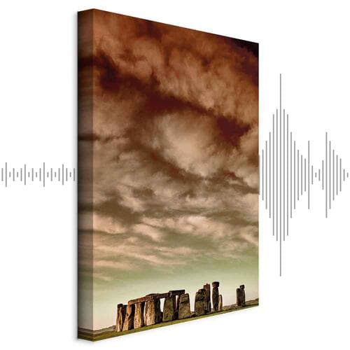 Obraz na płótnie Chmury nad Stonehenge 60×90 cm, płótno standard