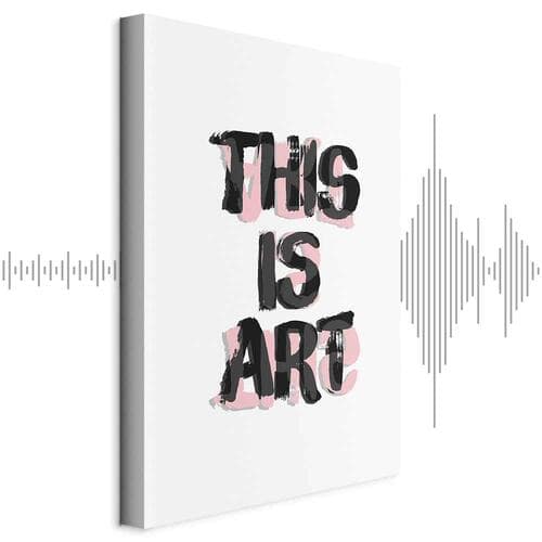Leinwandbild This Is Art 60×90 cm, Standardleinwand