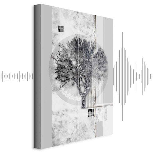 Leinwandbild Srebrne drzewo 60×90 cm, Standardleinwand