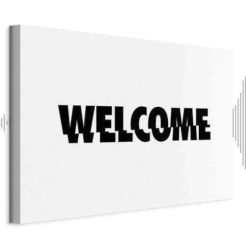 Canvas print Welcome szeroki 90×60 cm, standard canvas
