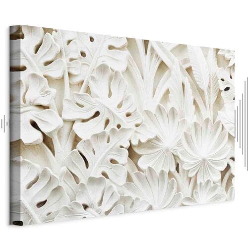 Leinwandbild Ceramiczne liście szeroki 120×80 cm, Standardleinwand