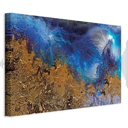 Obraz na płótnie Złoto oceanu szeroki 120×80 cm, płótno standard