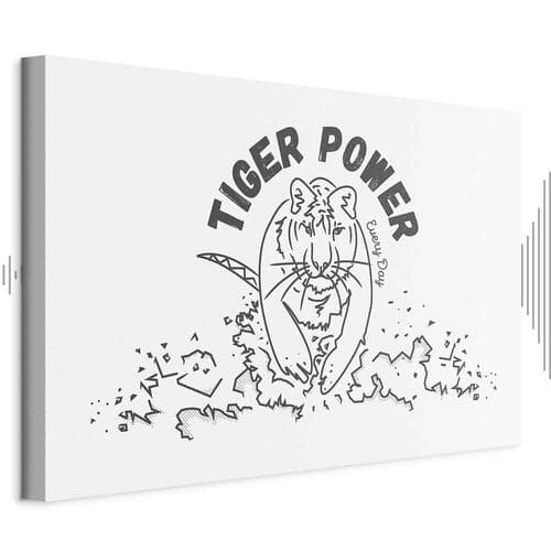 Canvas print Tiger power szeroki 60×40 cm, standard canvas
