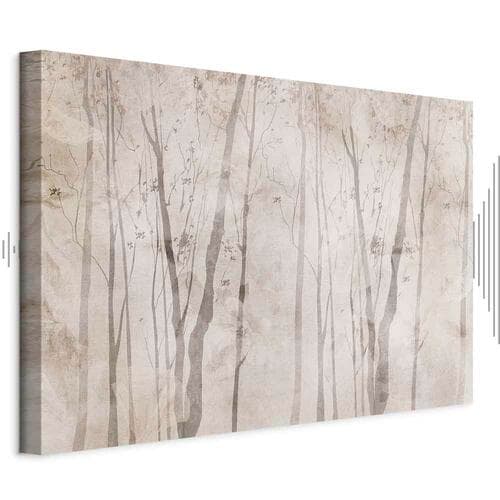 Leinwandbild Beżowy las myśli szeroki 90×60 cm, Standardleinwand
