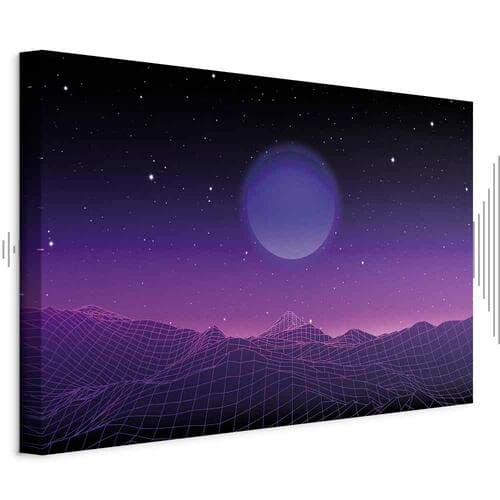 Leinwandbild Pejzaż futurystyczny 2 szeroki 120×80 cm, Standardleinwand