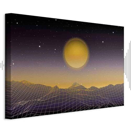 Leinwandbild Pejzaż futurystyczny 3 szeroki 60×40 cm, Standardleinwand
