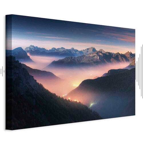 Canvas print Górskie tchnienie szeroki - pierwszy wariant 60×40 cm, standard canvas