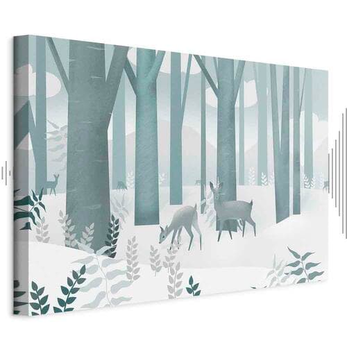 Leinwandbild Bajkowy las szeroki - pierwszy wariant 60×40 cm, Standardleinwand