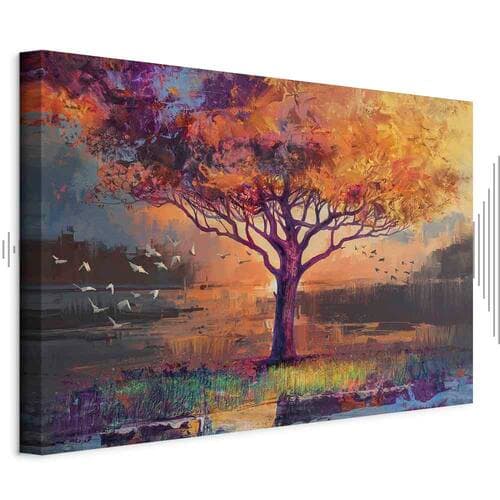 Leinwandbild Jesienne szkice szeroki 90×60 cm, Standardleinwand