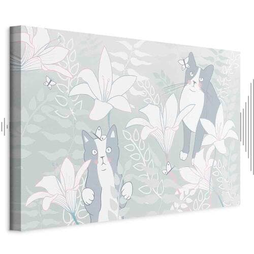 Leinwandbild Kocie sprawy szeroki - pierwszy wariant 120×80 cm, Standardleinwand