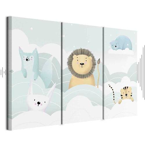 Leinwandbild Bajkowe zoo 120×80 cm, Standardleinwand