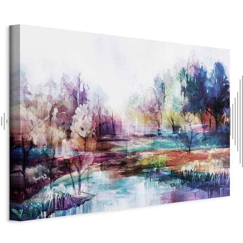 Картина на холсте Świat w farbach szeroki 60×40 см, стандартный холст