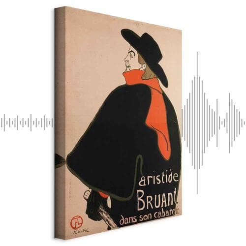 Картина на холсте Aristide Bruant: Dans son cabaret 60×90 см, стандартный холст