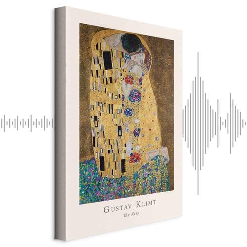 Obraz na płótnie Gustav Klimt - The Kiss 40×60 cm, płótno standard