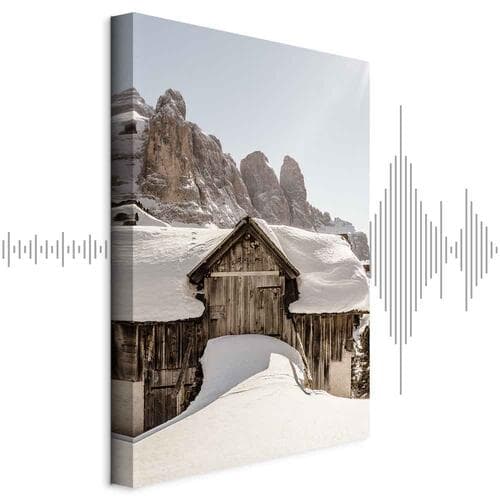 Canvas print Zima w Dolomitach 40×60 cm, standard canvas