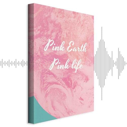 Leinwandbild Pink Earth, Pink Life 80×120 cm, Standardleinwand
