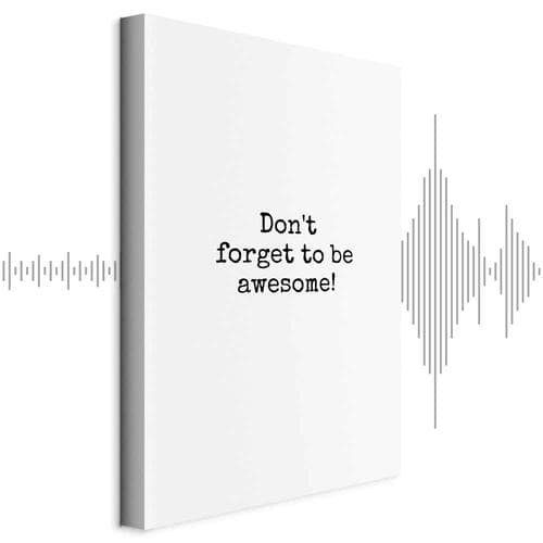 Canvas print Don't Forget to Be Awesome! 40×60 cm, standard canvas