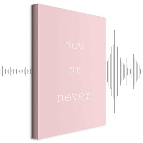 Leinwandbild Now or Never 80×120 cm, Standardleinwand