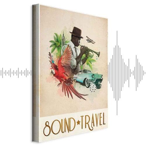Leinwandbild Sound Travel 40×60 cm, Standardleinwand