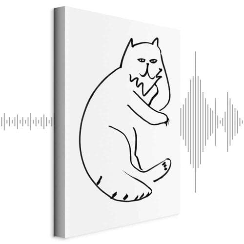 Leinwandbild Koci relaks 80×120 cm, Standardleinwand