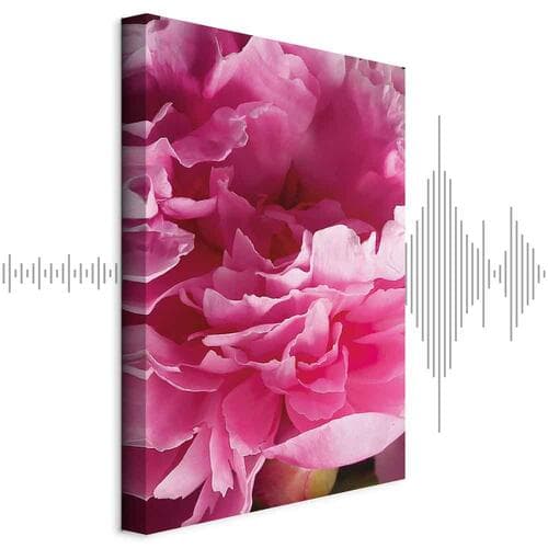 Leinwandbild Rozkwit piękna - różowy kwiat piwonii w objęciach natury 80×120 cm, Standardleinwand