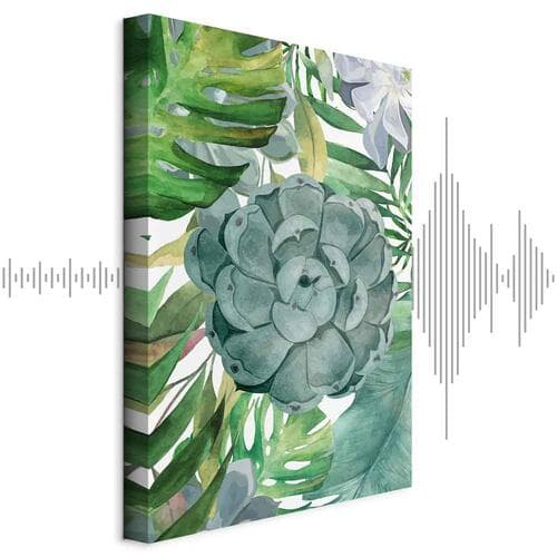 Картина на холсте Tropikalna flora 40×60 см, стандартный холст