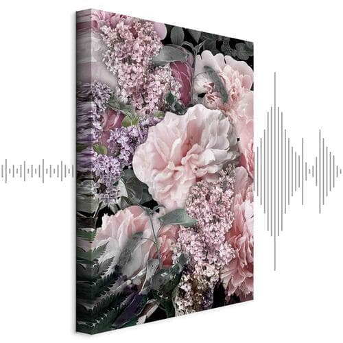 Картина на холсте Wśród kwiatów - rozkwitające rośliny w kolorach natury 80×120 см, стандартный холст