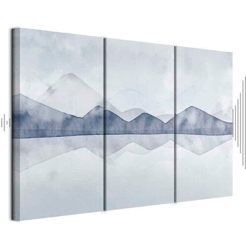 Leinwandbild Jezioro w górach 120×80 cm, Standardleinwand