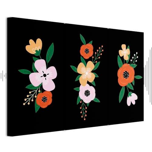 Obraz na płótnie Kolorowy rozkwit 120×80 cm, płótno standard