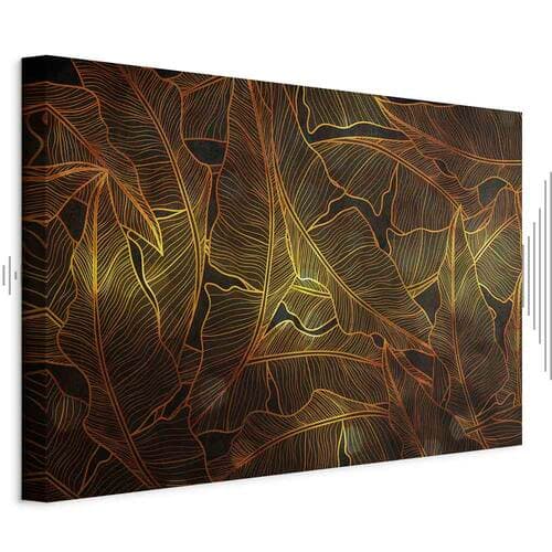 Картина на холсте Taniec złotych liści szeroki 120×80 см, стандартный холст