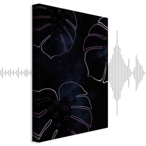 Leinwandbild Galaktyczna monstera 40×60 cm, Standardleinwand