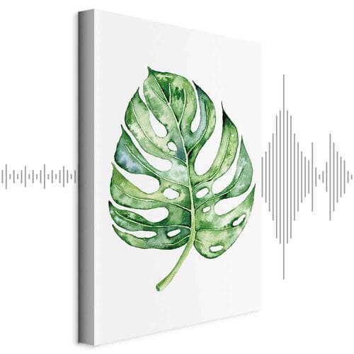 Leinwandbild Akwarelowa monstera 60×90 cm, Standardleinwand