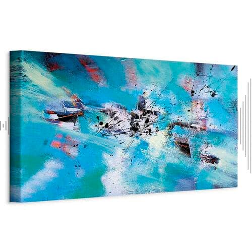 Canvas print Zabawa na śniegu wąski 150×50 cm, standard canvas