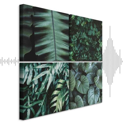 Canvas print Botaniczna głębia 40×40 cm, standard canvas