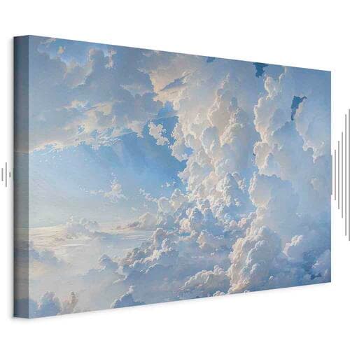 Canvas print Słońce odkrywające tajemnice chmur: Spektakularne obrazy na niebie 90×60 cm, standard canvas