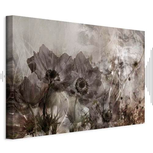 Canvas print Anemony w sepii szeroki 30×20 cm, standard canvas