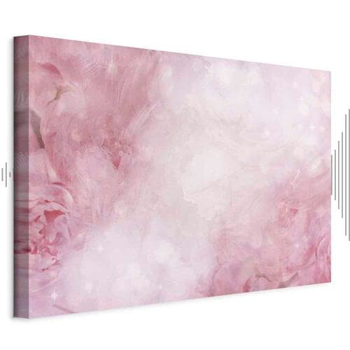 Leinwandbild Różowa siła szeroki 30×20 cm, Standardleinwand