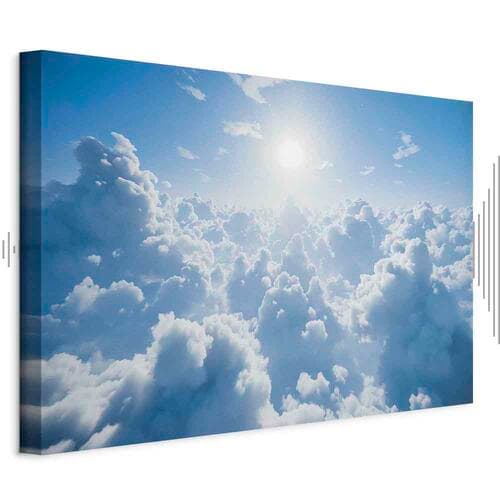 Leinwandbild Niebiański spokój: Ciepłe promienie słońca 30×20 cm, Standardleinwand